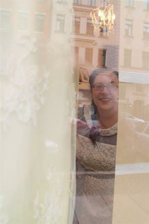 Hochzeitskleid aus Plauener Spitze